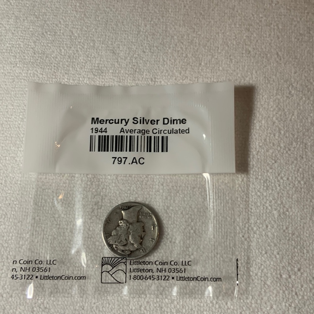 Mercury Silver Dime 1944